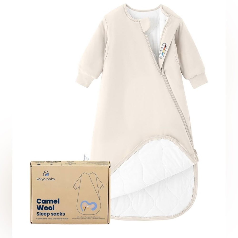 NEW! Kaiya Baby Camel Wool Sleep Sack 6-18mos